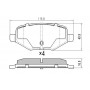 FBP-2518 FREMAX Комплект гальмівних колодок дисковий гальм