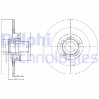 BG9024RSC DELPHI Гальмівний диск