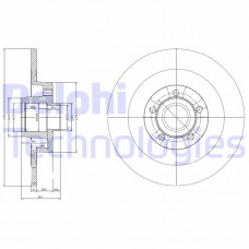 BG9024RSC DELPHI Гальмівний диск