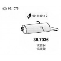 36.7036 ASSO Глушник вихлопних газів кінцевий