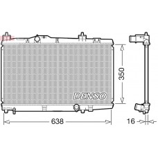 DRM50105 DENSO Радіатор охолодження двигуна
