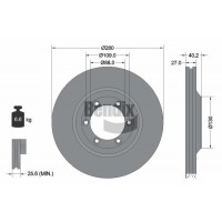 BDS1802 BENDIX Braking Гальмівний диск
