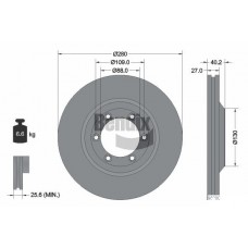 BDS1802 BENDIX Braking Гальмівний диск