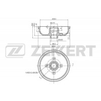 BS-5565 ZEKKERT Гальмівний барабан