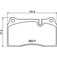 MDB2829 MINTEX Комплект гальмівних колодок дисковий гальм