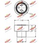 03.81646 AUTOKIT Натяжний ролик ремінь ГРМ