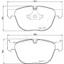 PA-0132AF JAPANPARTS Комплект гальмівних колодок дисковий гальм