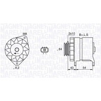 063532625010 MAGNETI MARELLI Генератор