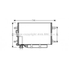 MSA5307D AVA QUALITY COOLING Конденсатор кондиціонера