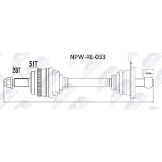 NPW-RE-033 NTY Привідний вал
