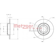 6110241 METZGER Гальмівний диск