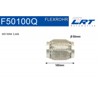 F50100Q LRT Гофрована труба вихлопна система