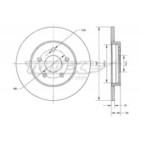 TX 70-53 TOMEX Brakes Гальмівний диск