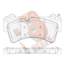 RB1595 R BRAKE КомплеК т гальмівних колодок, дискове гальмо