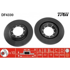 DF4330 TRW Гальмівний диск