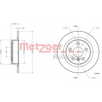 6110782 METZGER Гальмівний диск