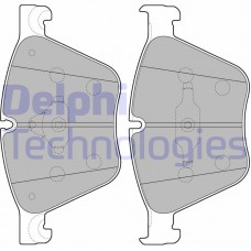 LP2210 DELPHI Комплект гальмівних колодок дисковий гальм