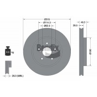 BDS1752 BENDIX Braking Гальмівний диск