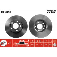 DF2810 TRW Гальмівний диск