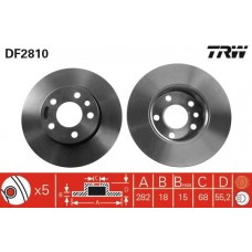 DF2810 TRW Гальмівний диск