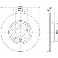 8DD 355 109-781 HELLA PAGID Гальмівний диск