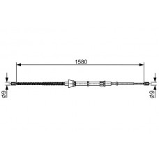 1 987 482 446 BOSCH Тросик, cтояночный тормоз