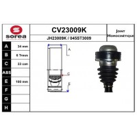 CV23009K EAI Шарнирный комплект, Привідний вал