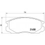 P 54 015 BREMBO Комплект гальмівних колодок дисковий гальм