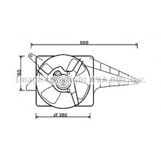 OL7535 AVA QUALITY COOLING Вентилятор охолодження двигуна