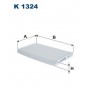 K 1324 FILTRON Фільтр повітря у внутрішньому просторі