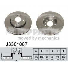 J3301087 NIPPARTS Гальмівний диск