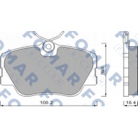FO 474281 FOMAR Friction КомплеК т гальмівних колодок, дискове гальмо