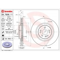 09.7606.11 BREMBO Гальмівний диск