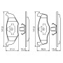 0 986 424 449 BOSCH Комплект гальмівних колодок дисковий гальм