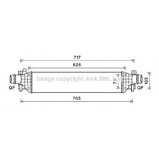 OLA4650 AVA QUALITY COOLING Интеркулер