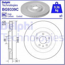 BG9339C DELPHI Гальмівний диск