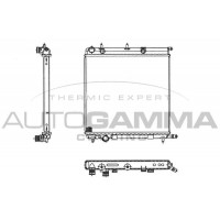 103569 AUTOGAMMA Радіатор охолодження двигуна