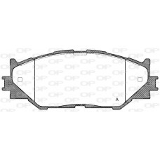 BPA1201.00 OPEN PARTS КомплеК т гальмівних колодок, дискове гальмо