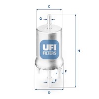 3183200 UFI Паливний фільтр