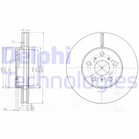 BG2711 DELPHI Гальмівний диск
