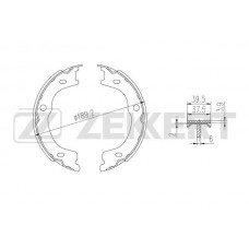 BK-4013 ZEKKERT Комплект гальмівних колодок