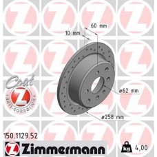 150.1129.52 ZIMMERMANN Гальмівний диск