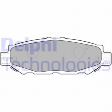 LP1508 DELPHI Комплект гальмівних колодок дисковий гальм