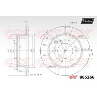 865266 MAXTECH Гальмівний диск