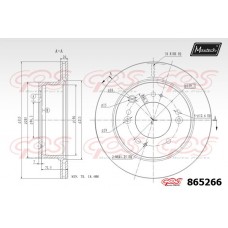 865266 MAXTECH Гальмівний диск