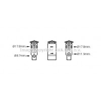 PE1367 AVA QUALITY COOLING Розширювальний клапан кондиціонера
