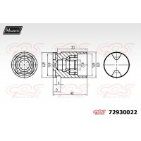 72930022 MAXTECH Поршень корпус скоби гальма
