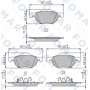 FO 839081 FOMAR Friction Комплект гальмівних колодок дисковий гальм