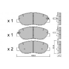 BPHY-1008 AISIN КомплеК т гальмівних колодок, дискове гальмо
