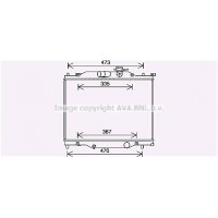 MZ2286 AVA QUALITY COOLING Радіатор охолодження двигуна